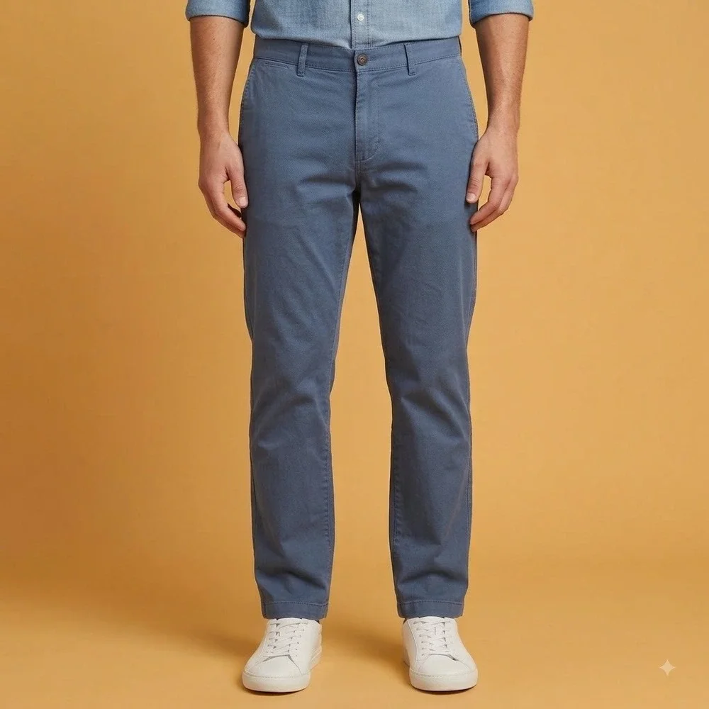 Banana Republic Aiden‎ Fit Chino Pants Men's 33 Blue Stretch Casual